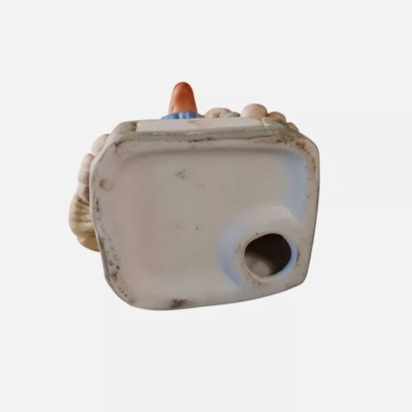 Vintage 1970s Garden Gnome Old Elf Pixie Ceramic Mold Cast Figure 4" Statue - Picture 9 of 10